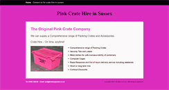 Desktop Screenshot of pinkcrate.co.uk