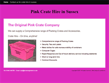 Tablet Screenshot of pinkcrate.co.uk